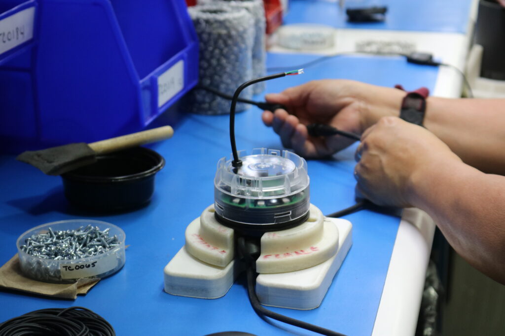 Cable assembly at Hankscraft's assembly facility in Reedsburg, WI.