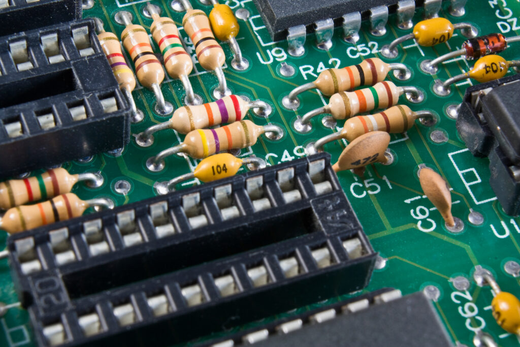 Up-close image of PCB